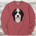Sheepadoodle Studio Portrait Long Sleeve Tee - Brick