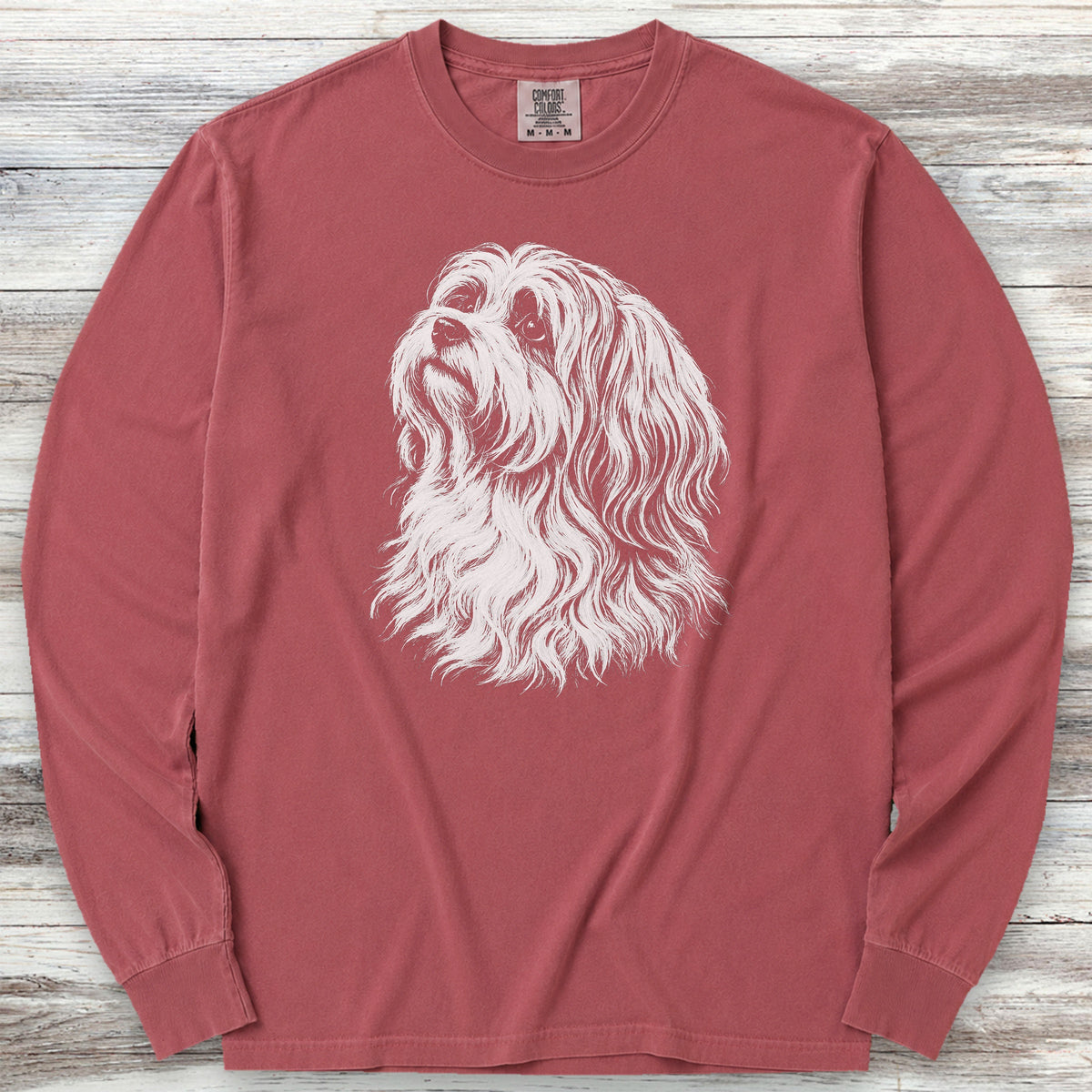 Havanese Loyalty Long Sleeve Tee - Brick