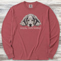 English Setter Nope Long Sleeve Tee - Brick