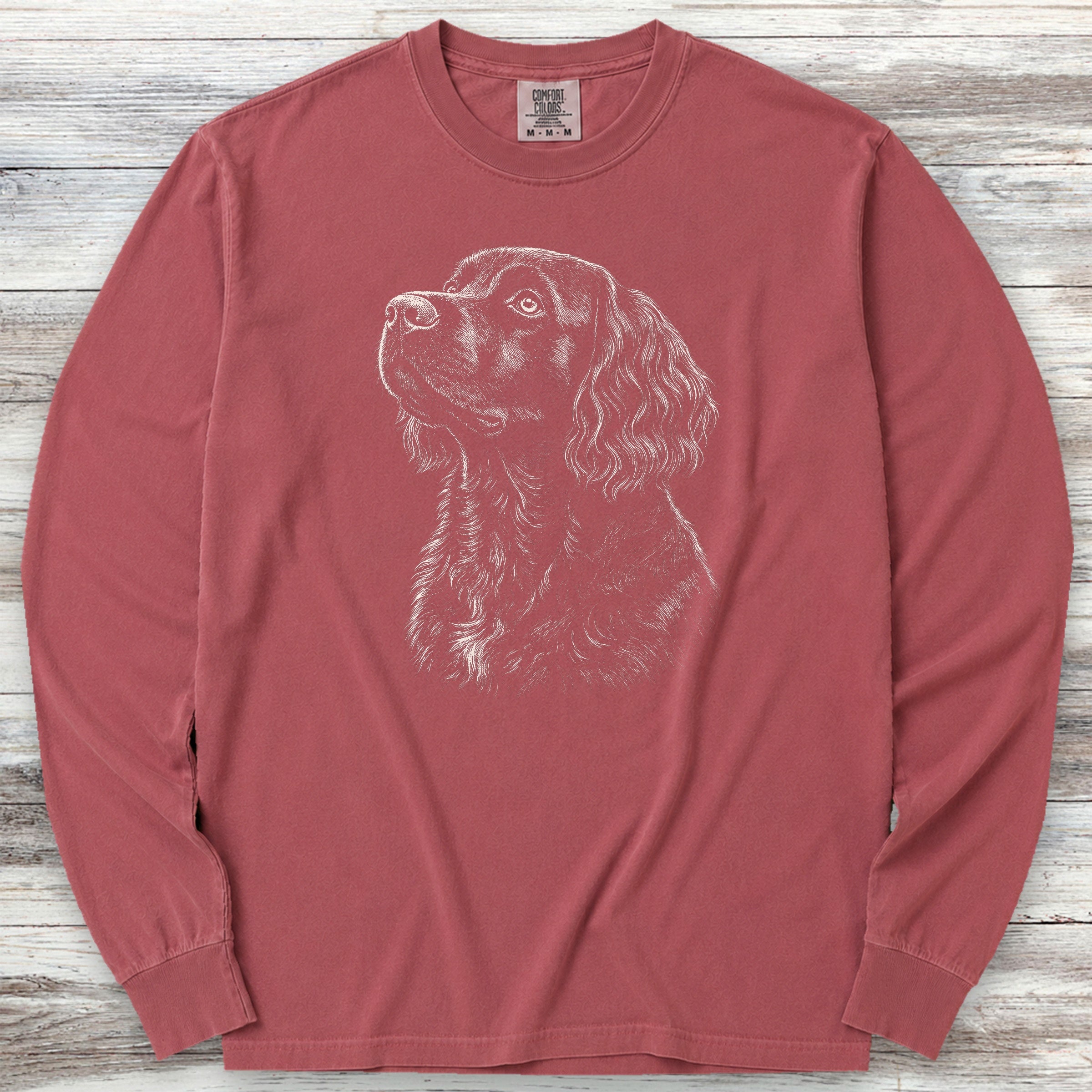 Boykin Spaniel Loyalty Long Sleeve Tee - Brick
