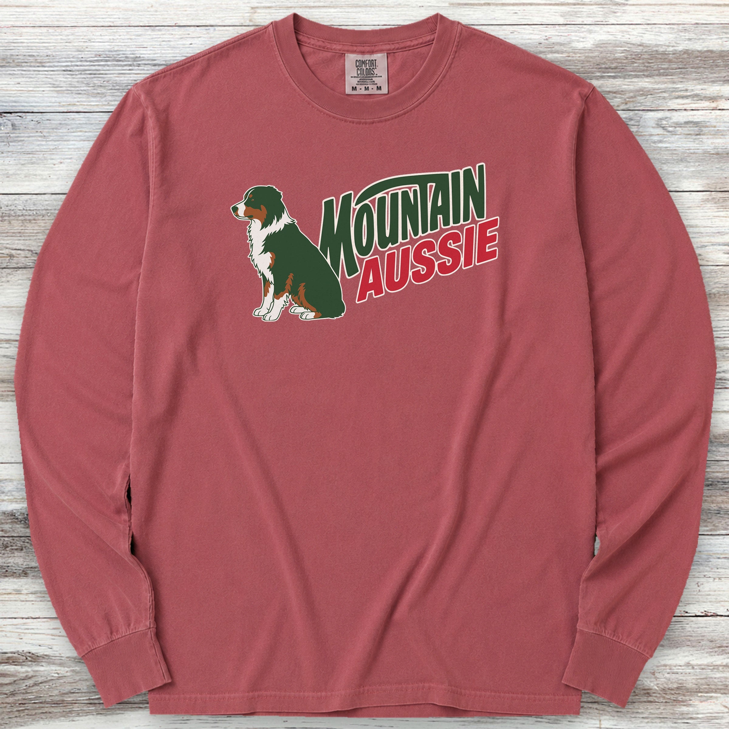 Australian Mountain Dog Long Sleeve Tee - Brick