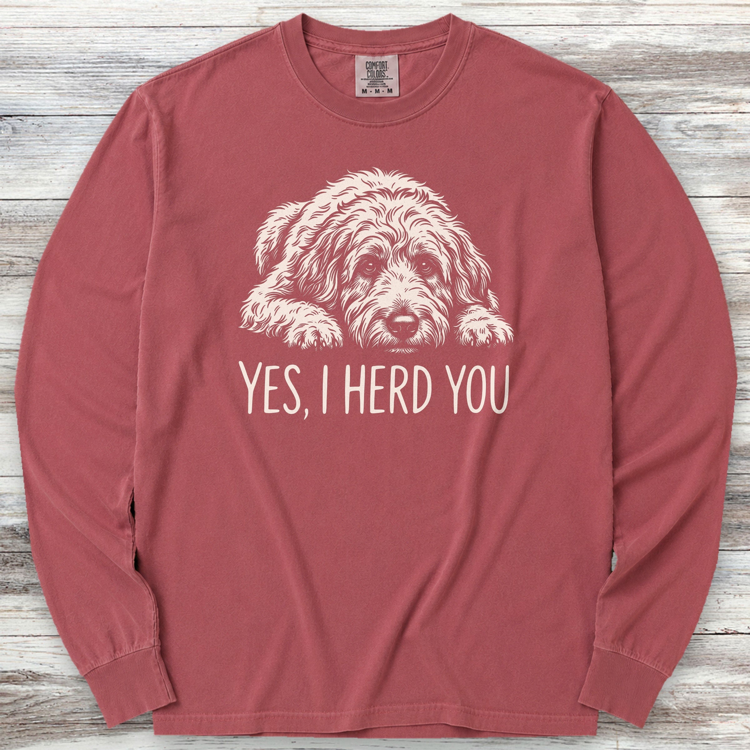 Doodle Herd You Long Sleeve Tee - Brick