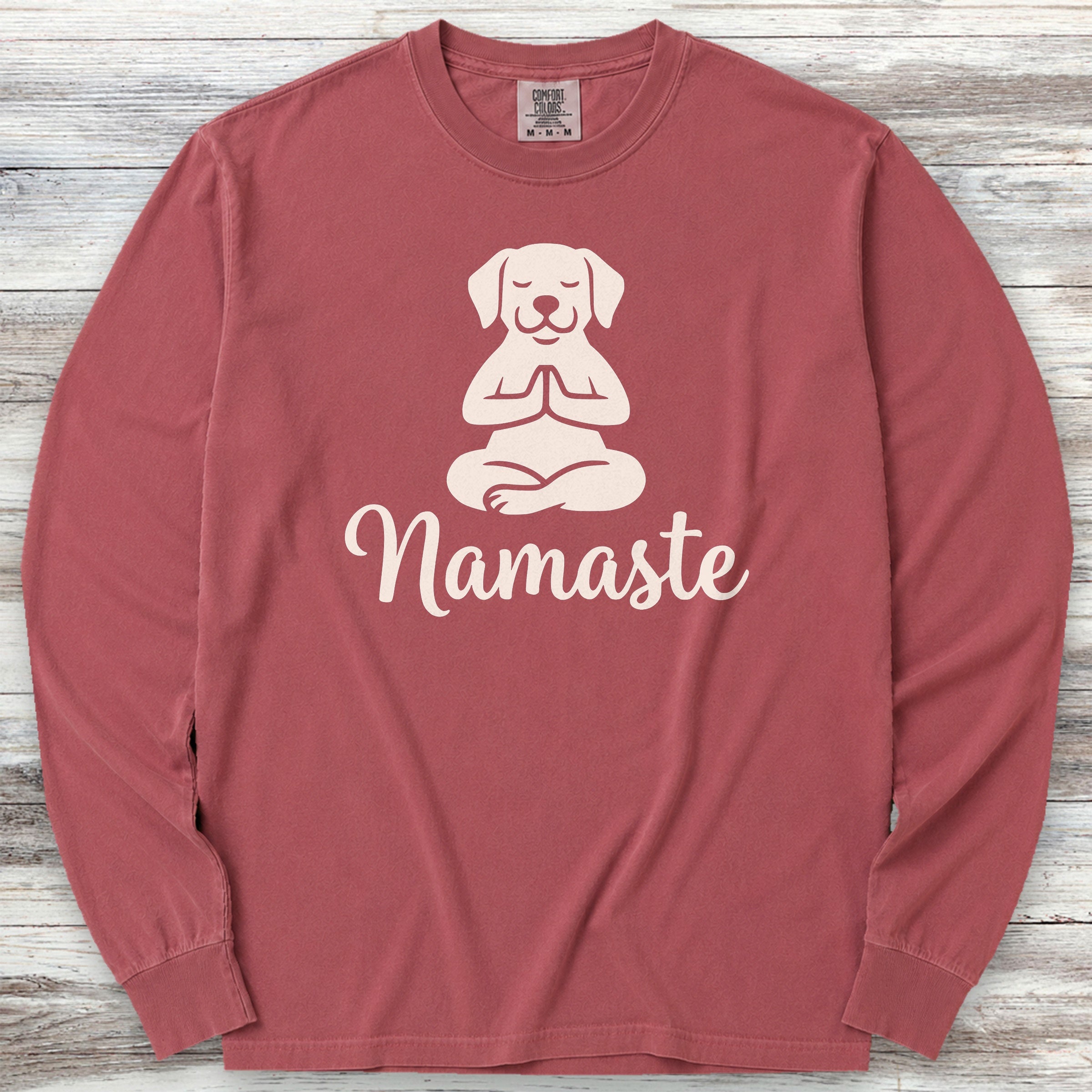 Namaste Long Sleeve Tee - Brick