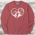 Cavalier King Charles Heart Bond Long Sleeve Tee - Brick