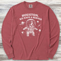 Bernese Mountain Dog Astronaut Long Sleeve Tee - Brick