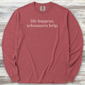 Schnauzer Help Long Sleeve Tee - Brick