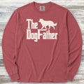 Border Collie Dog Father Long Sleeve Tee - Brick