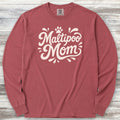 Maltipoo Groovy Mom Long Sleeve Tee - Brick