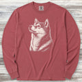 Shiba Inu Loyalty Long Sleeve Tee - Brick