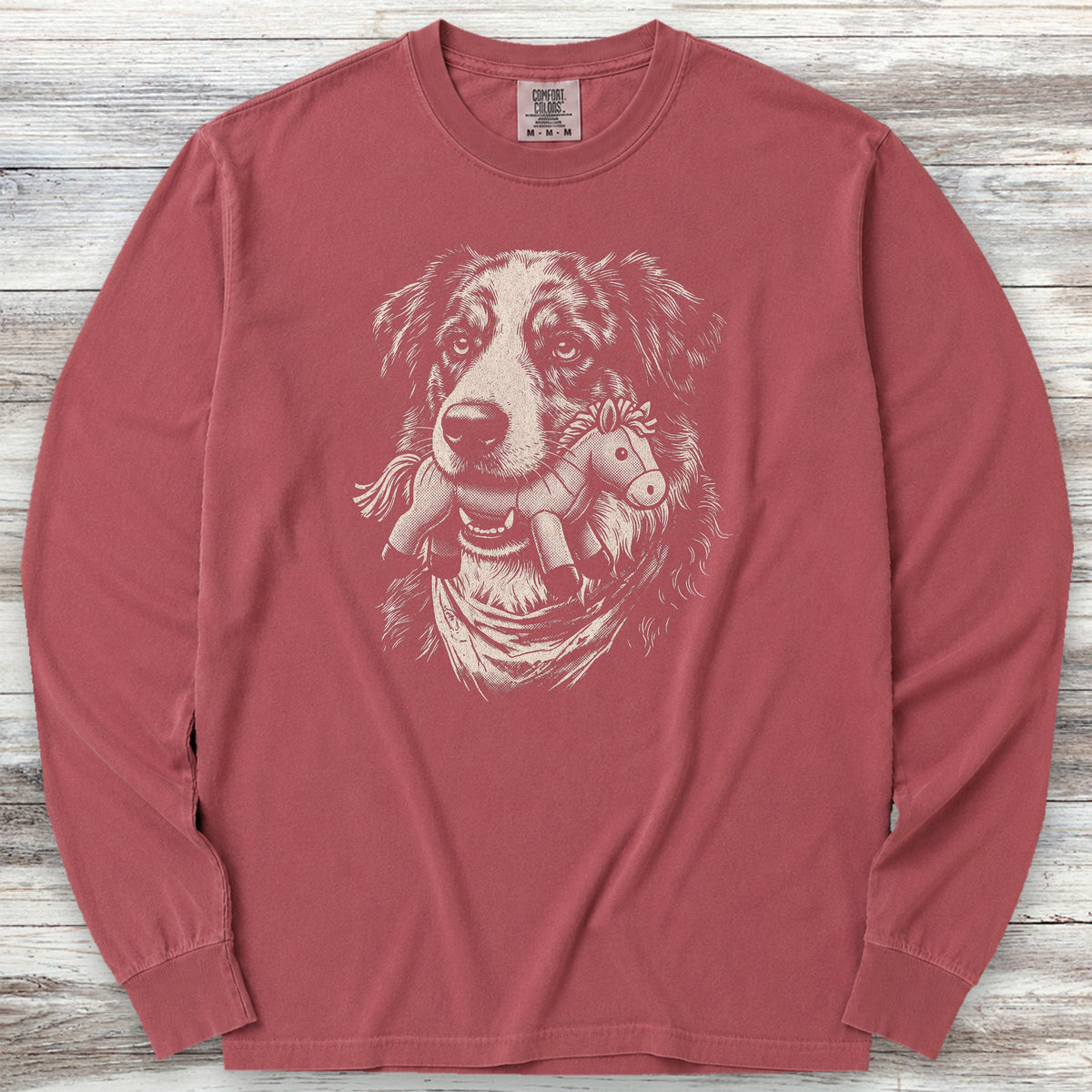 American Shepherd Favorite Toy Long Sleeve Tee - Brick