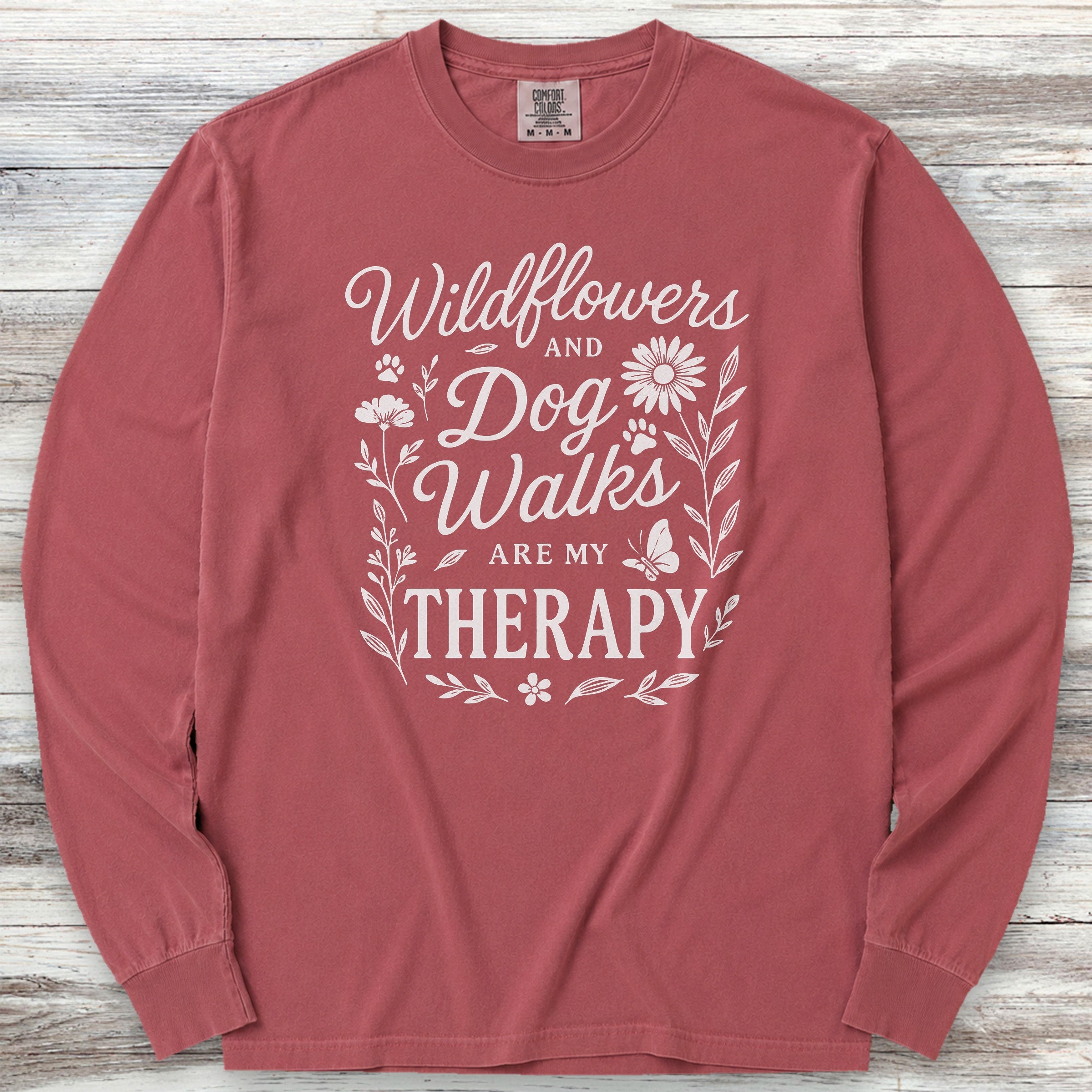 Wildflowers Long Sleeve Tee - Brick