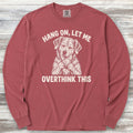 Let Me Overthink This Long Sleeve Tee - Brick