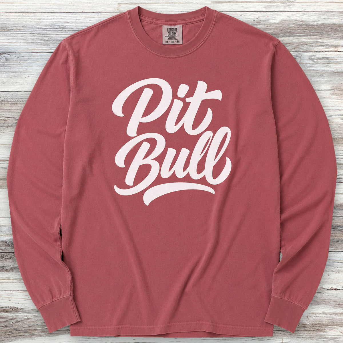 Pit Bull Team Long Sleeve Tee - Brick