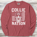 Rough Collie Nation Long Sleeve Tee - Brick