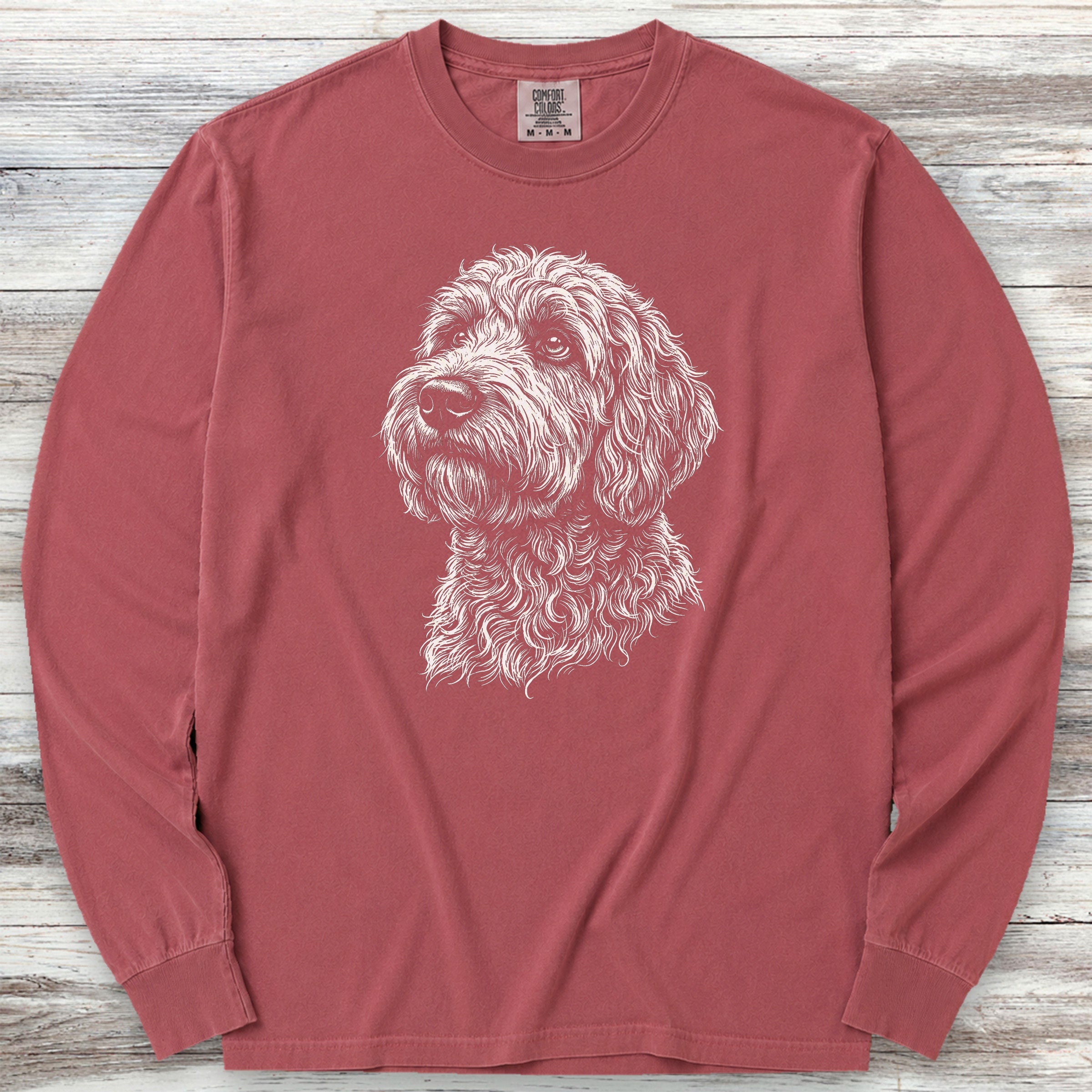 Labradoodle Loyalty Long Sleeve Tee - Brick