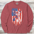 Pit Bull USA Long Sleeve Tee - Brick