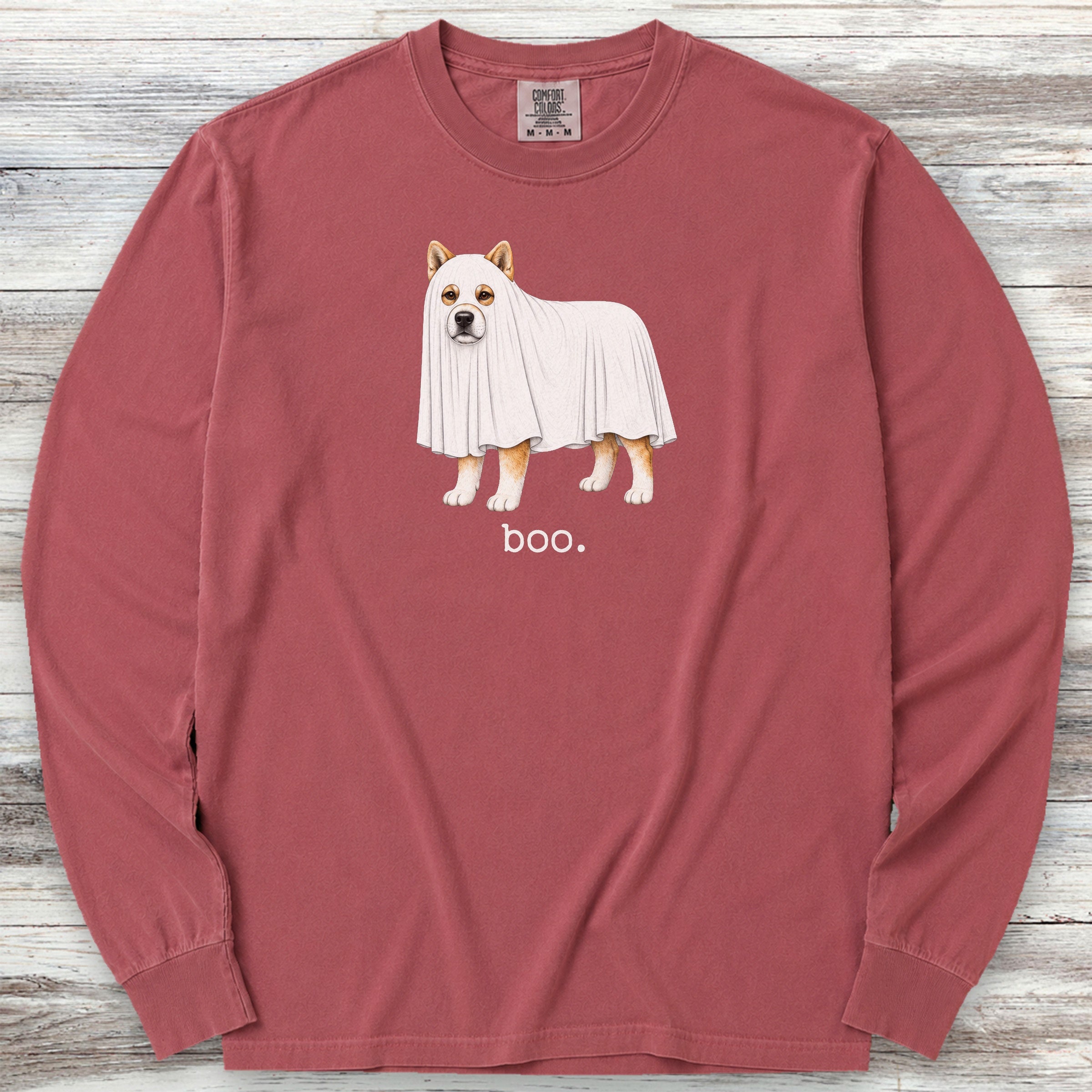 Akita Boo Long Sleeve Tee - Brick
