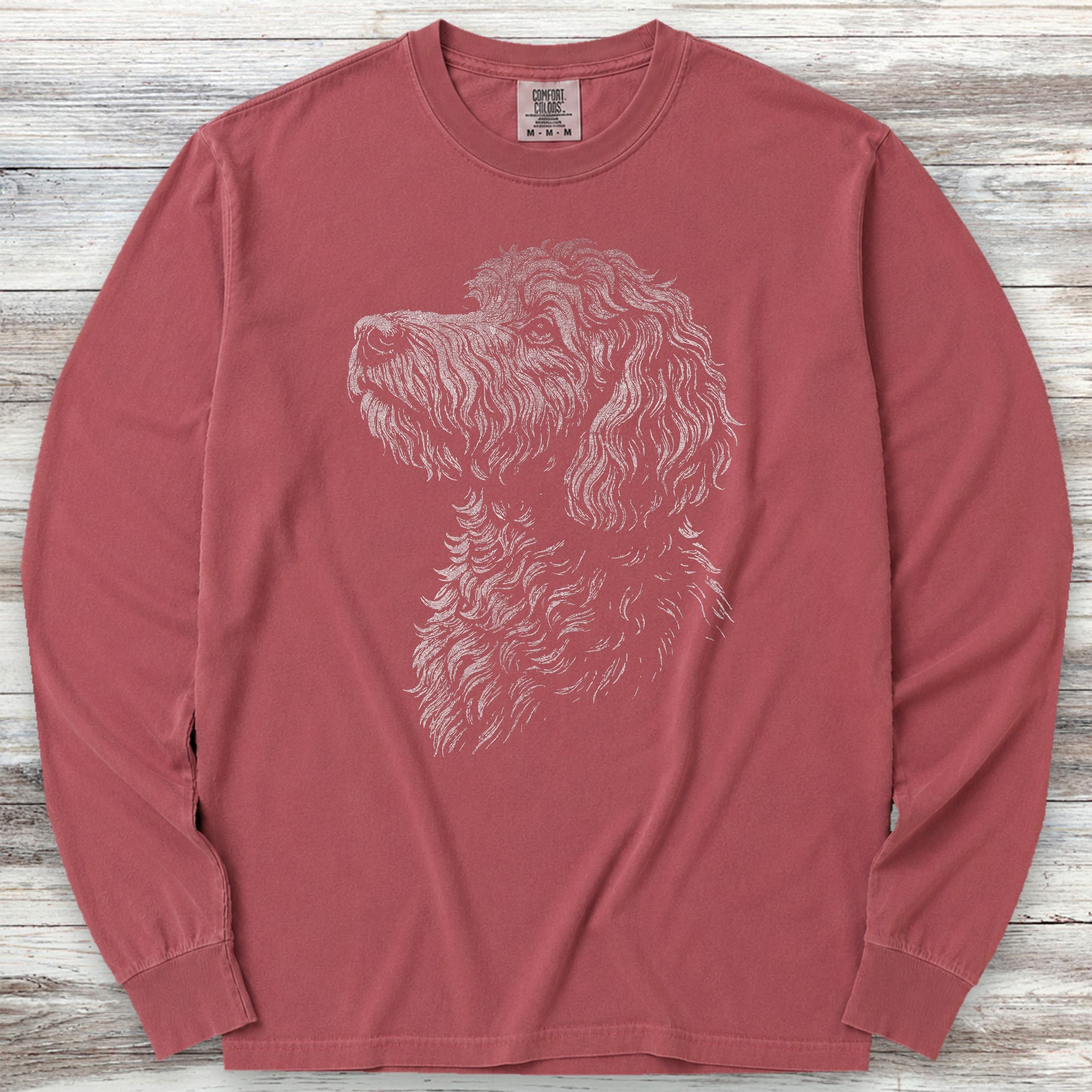 Doodle Loyalty Long Sleeve Tee - Brick