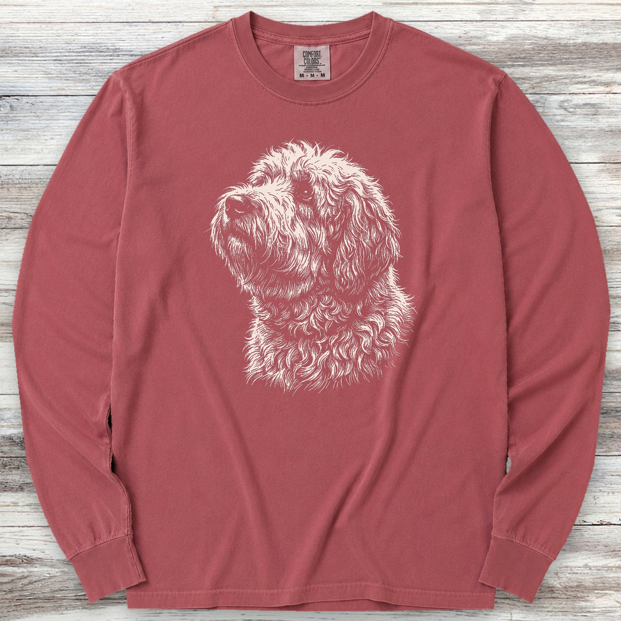 Old English Sheepdog Loyalty Long Sleeve Tee - Brick