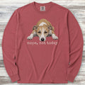 Whippet Nope Long Sleeve Tee - Brick