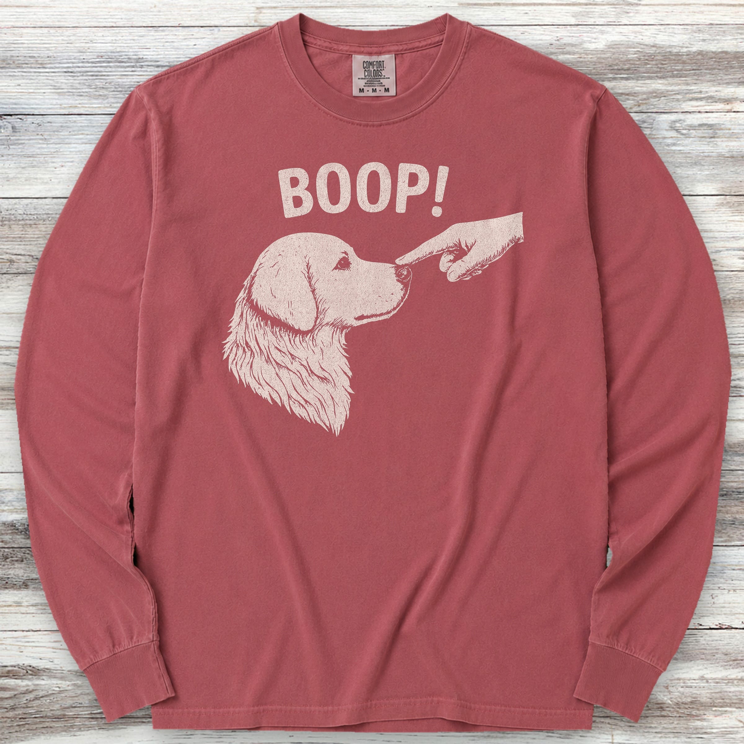 BOOP! Long Sleeve Tee - Brick