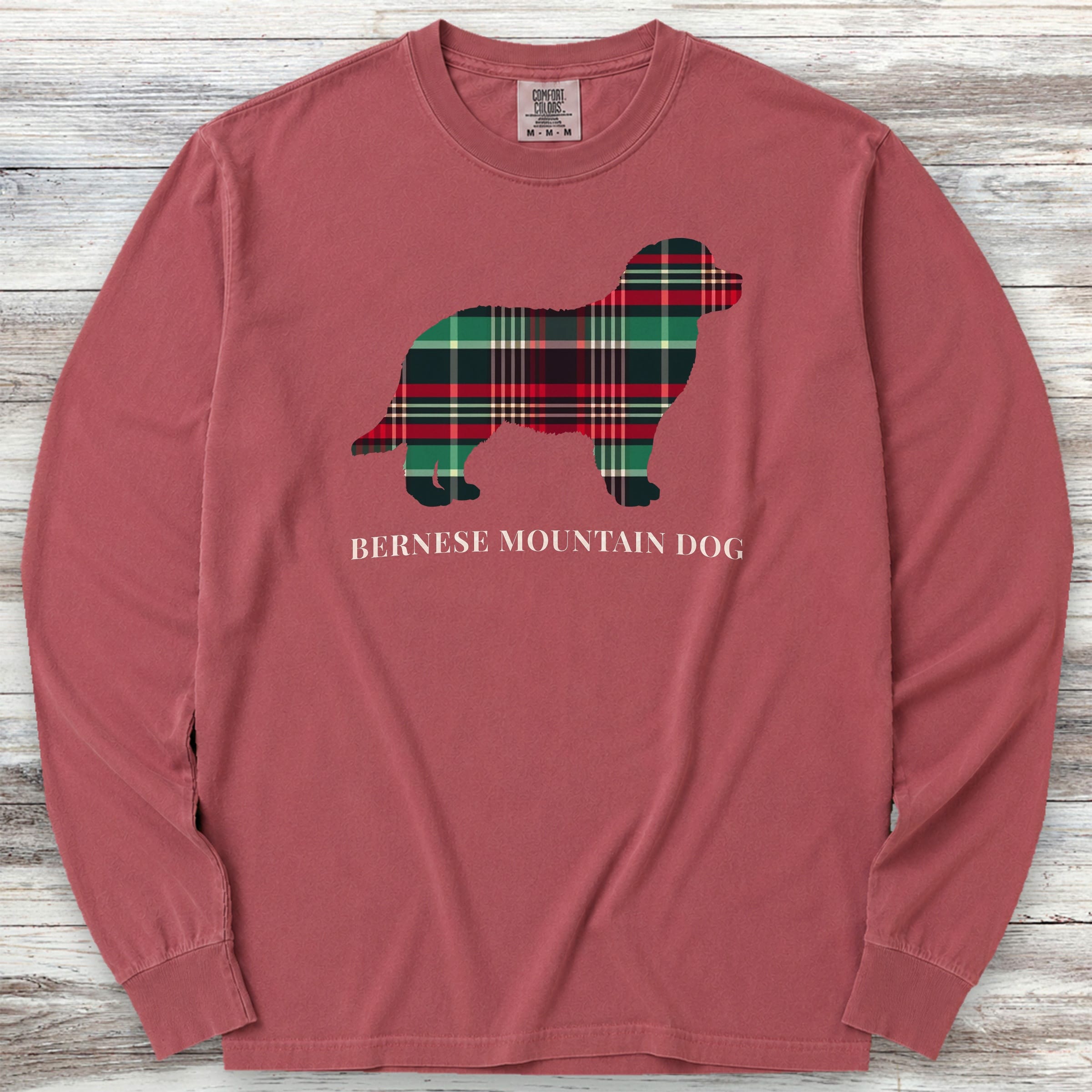 Bernese Mountain Dog Winter 2025 Long Sleeve Tee - Brick