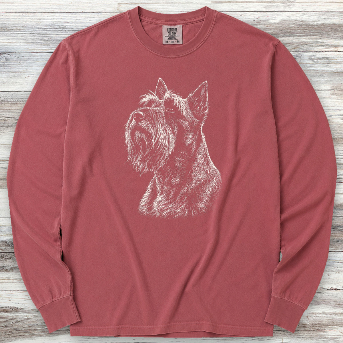 Scottish Terrier Loyalty Long Sleeve Tee - Brick