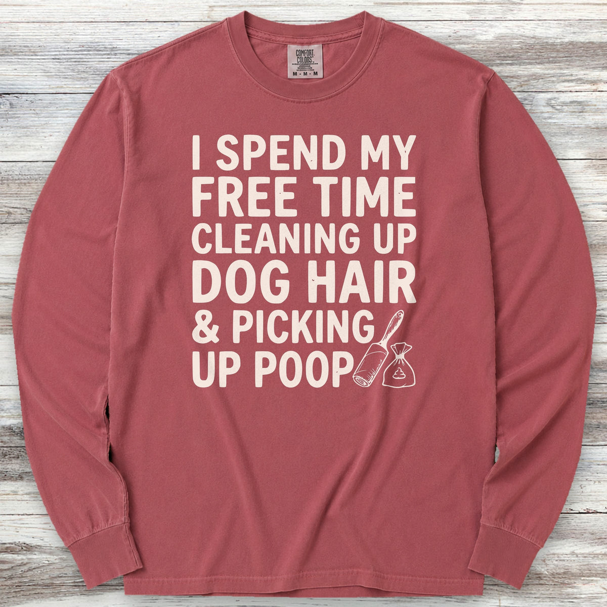 Free Time Long Sleeve Tee - Brick
