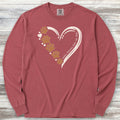 Golden Retriever Loyal Heart Long Sleeve Tee - Brick