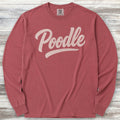 Poodle Team Long Sleeve Tee - Brick