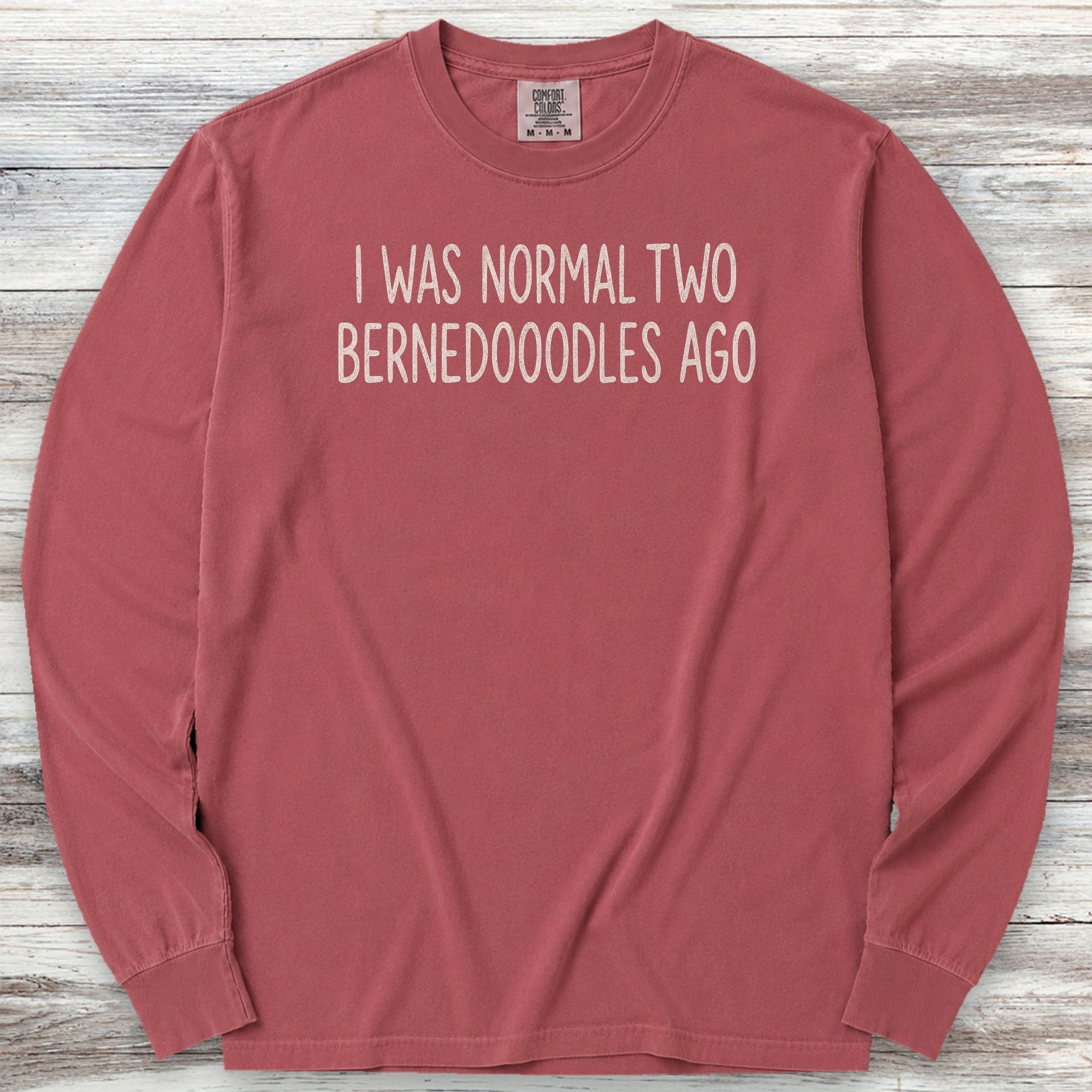 Bernedoodle Normal Long Sleeve Tee - Brick