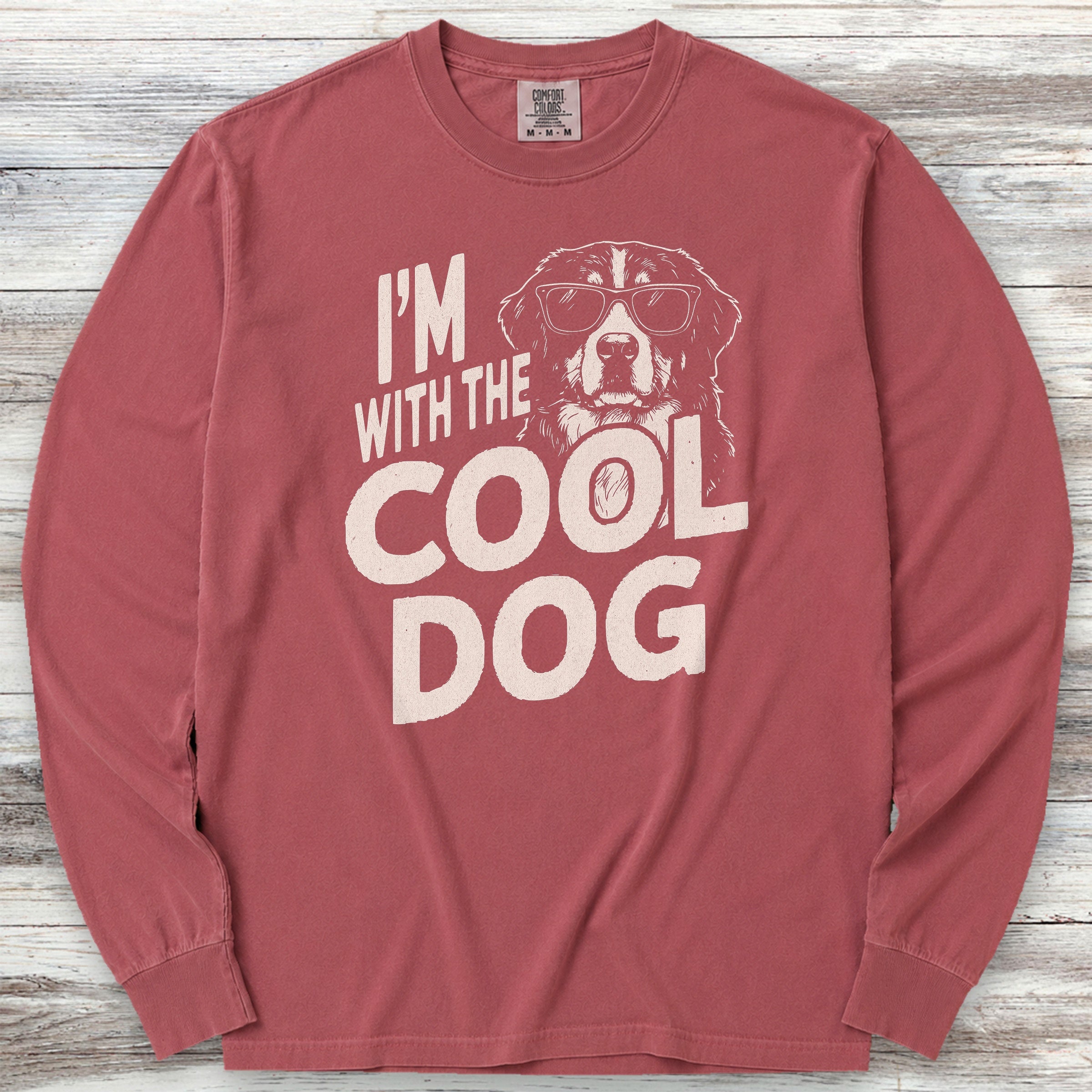 Bernese Mountain Dog Cool Long Sleeve Tee - Brick
