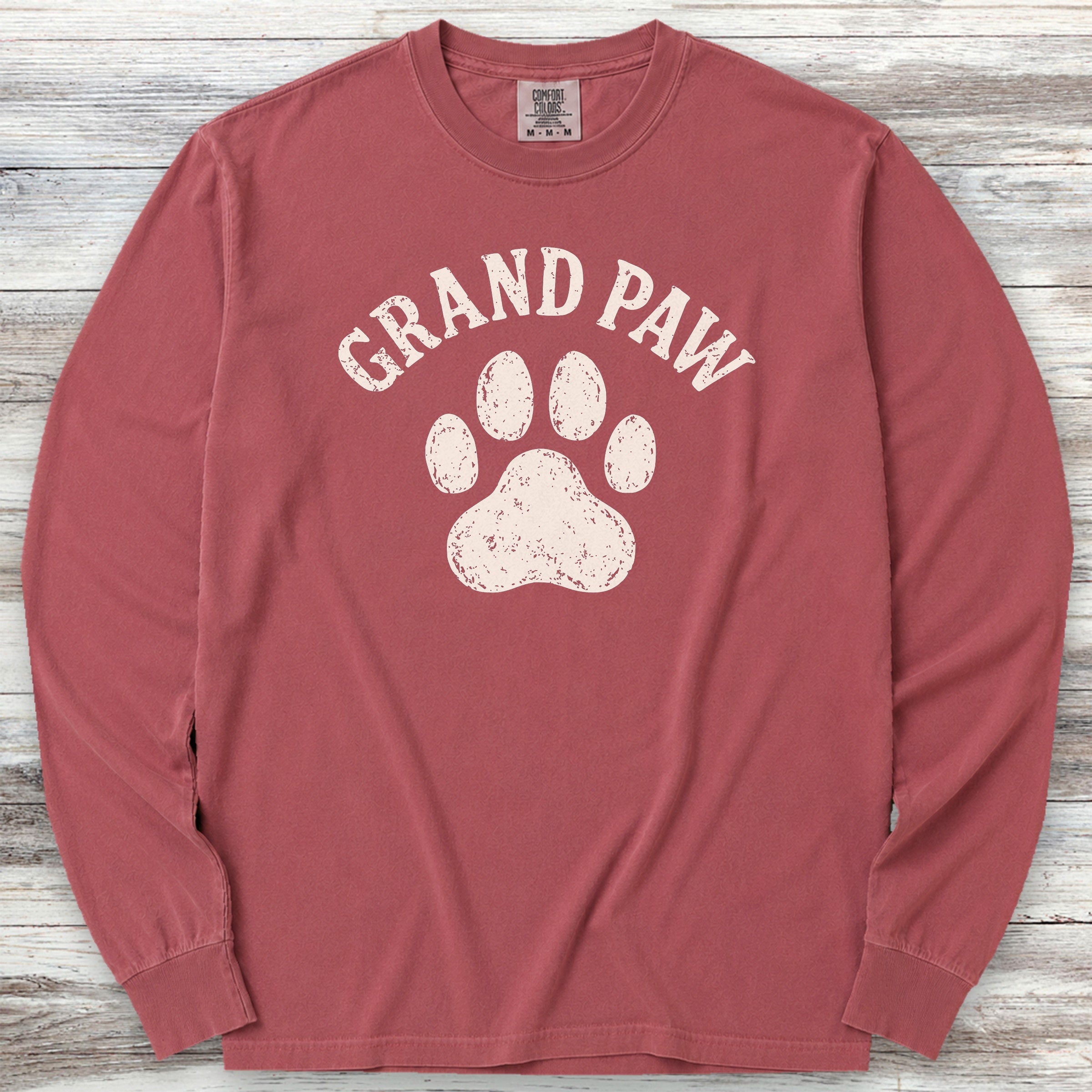 Grand Paw Long Sleeve Tee - Brick