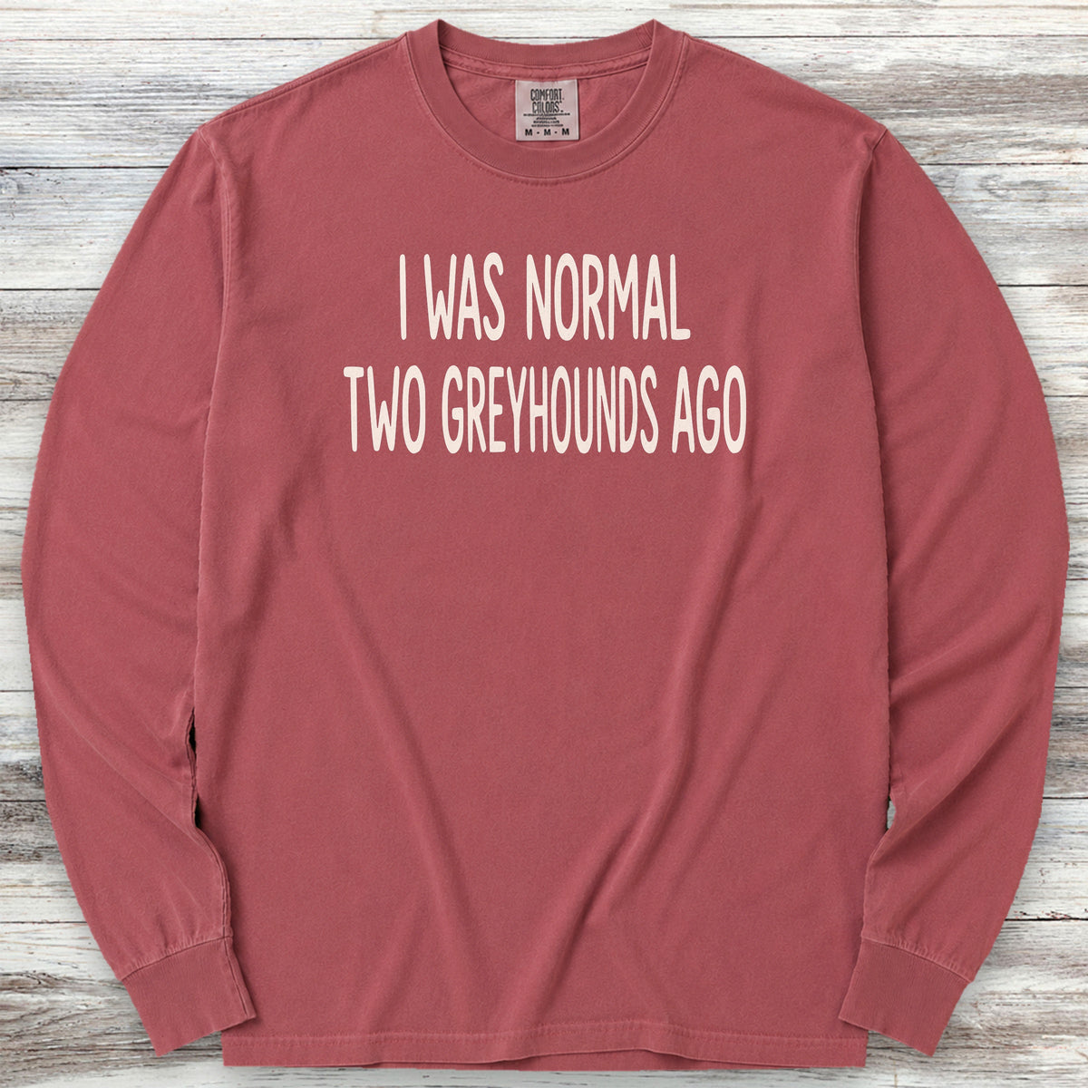 Greyhound Normal Long Sleeve Tee - Brick