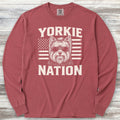 Yorkshire Terrier Nation Long Sleeve Tee - Brick