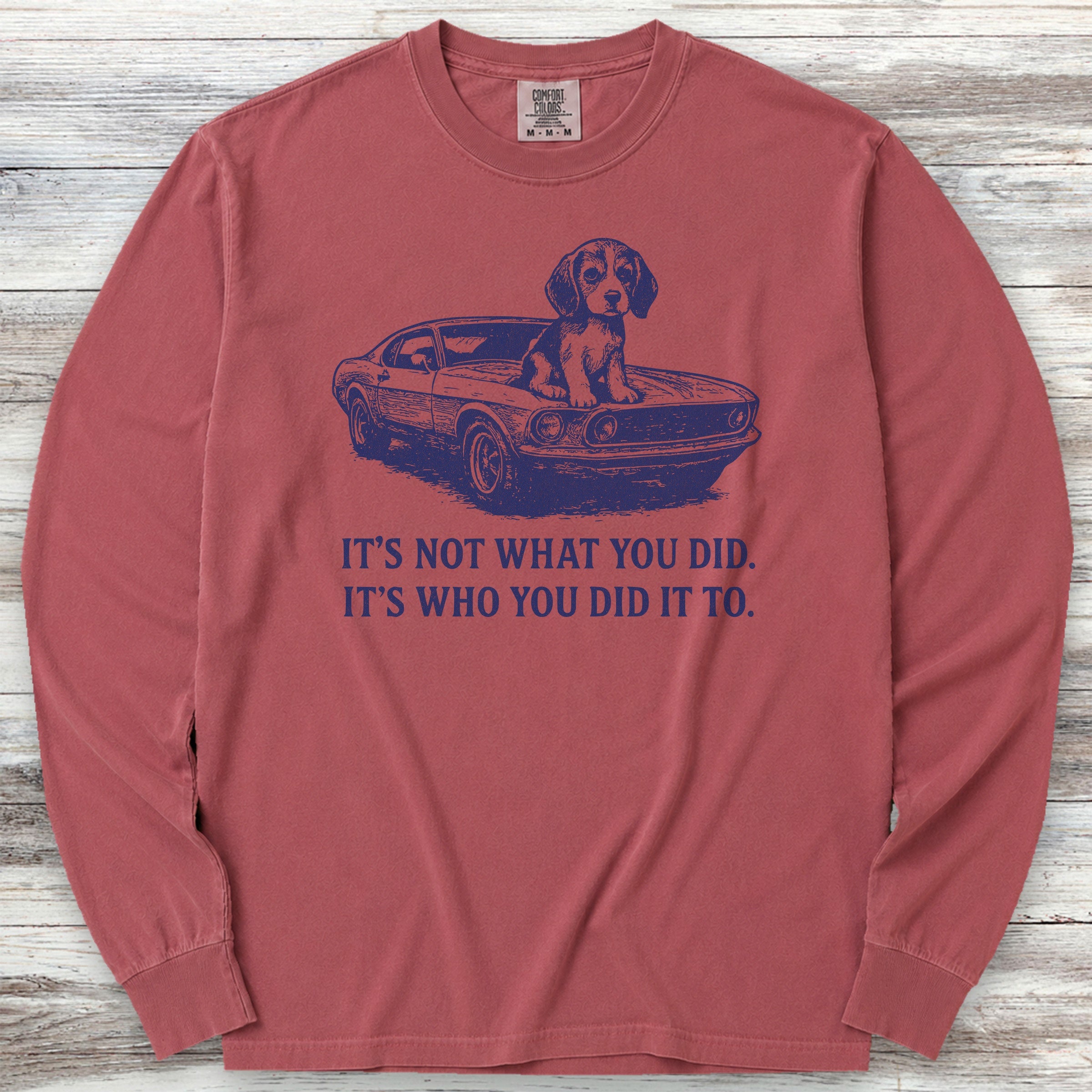 John's Beagle Long Sleeve Tee - Brick