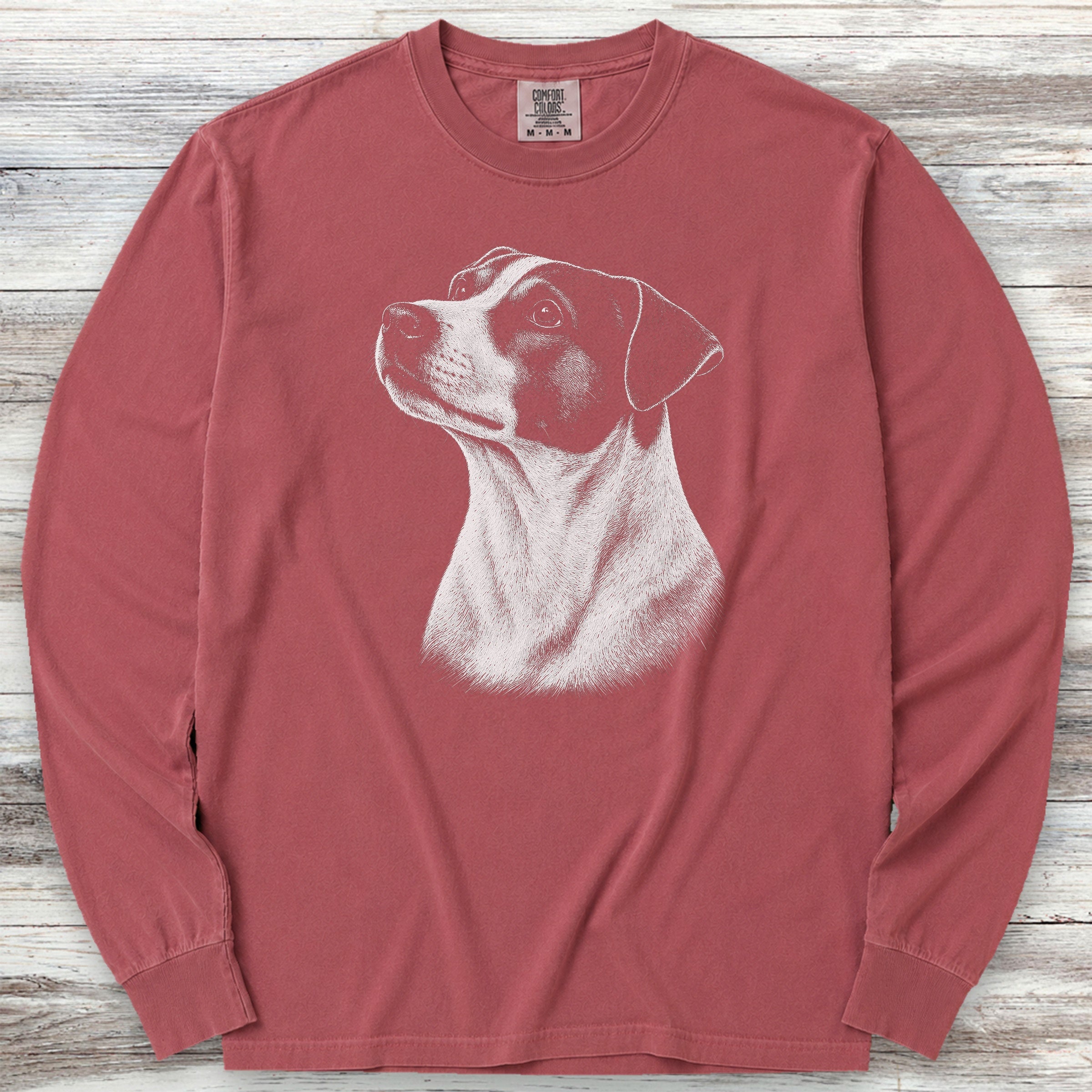 Jack Russell Loyalty Long Sleeve Tee - Brick