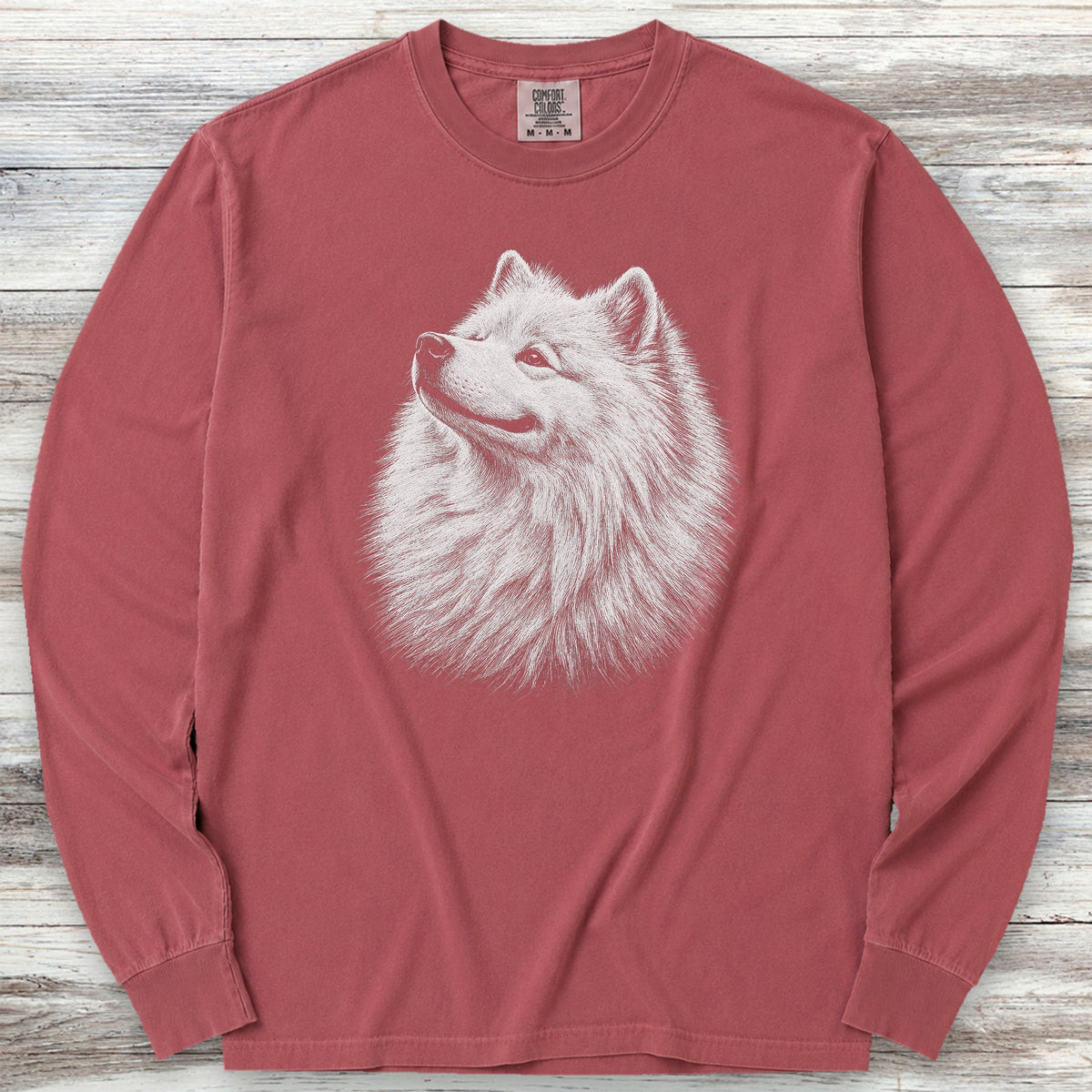 Samoyed Loyalty Long Sleeve Tee - Brick