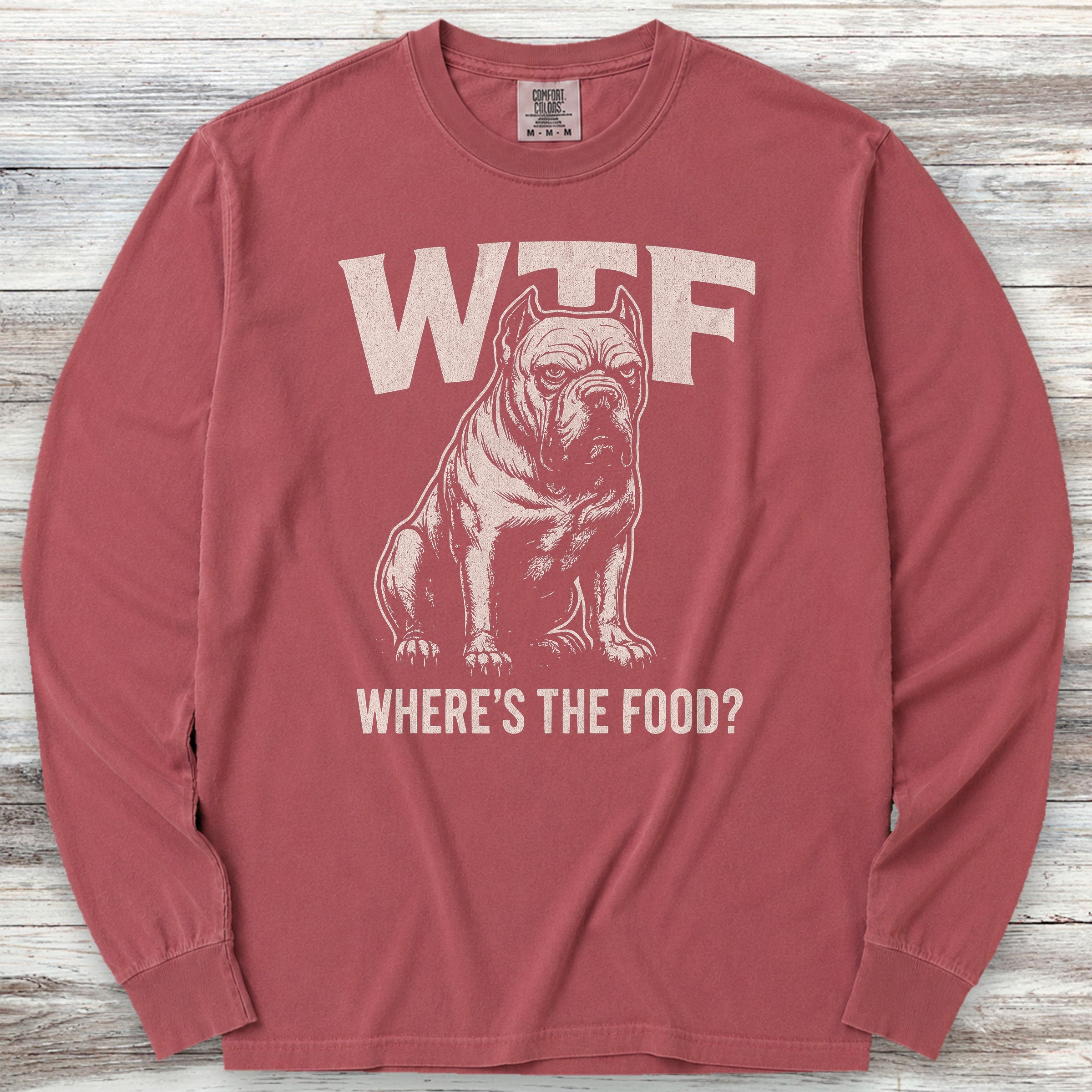 Cane Corso WTF Long Sleeve Tee - Brick