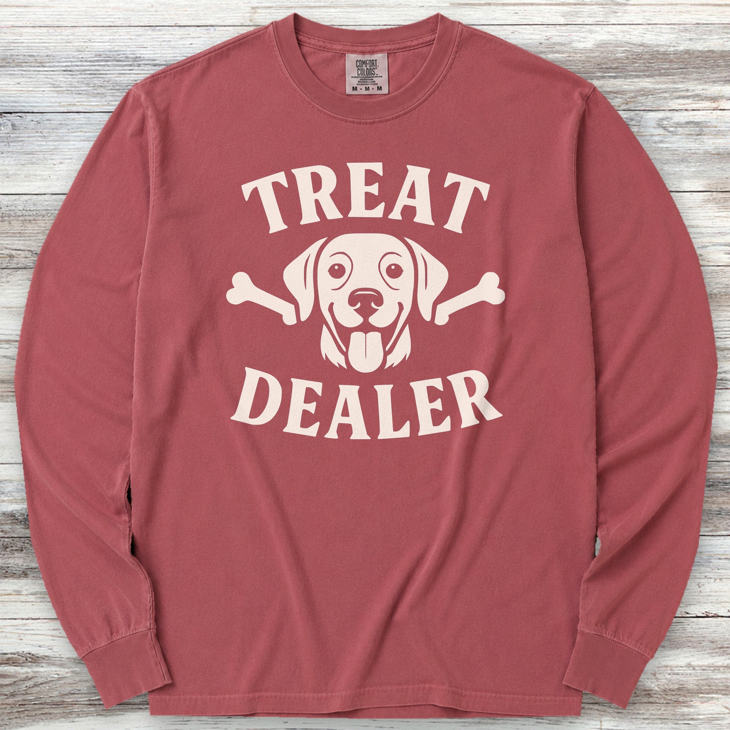 Treat Dealer Bones Long Sleeve Tee - Brick