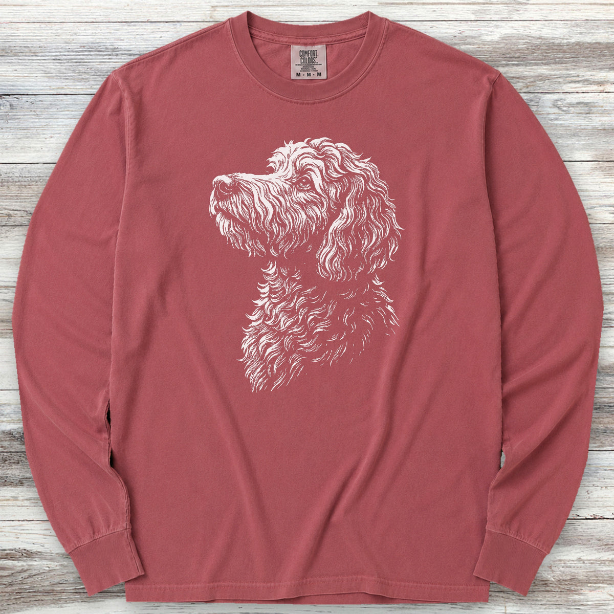 Doodle Loyalty Long Sleeve Tee - Brick