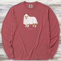 Shetland Sheepdog Boo Long Sleeve Tee - Brick