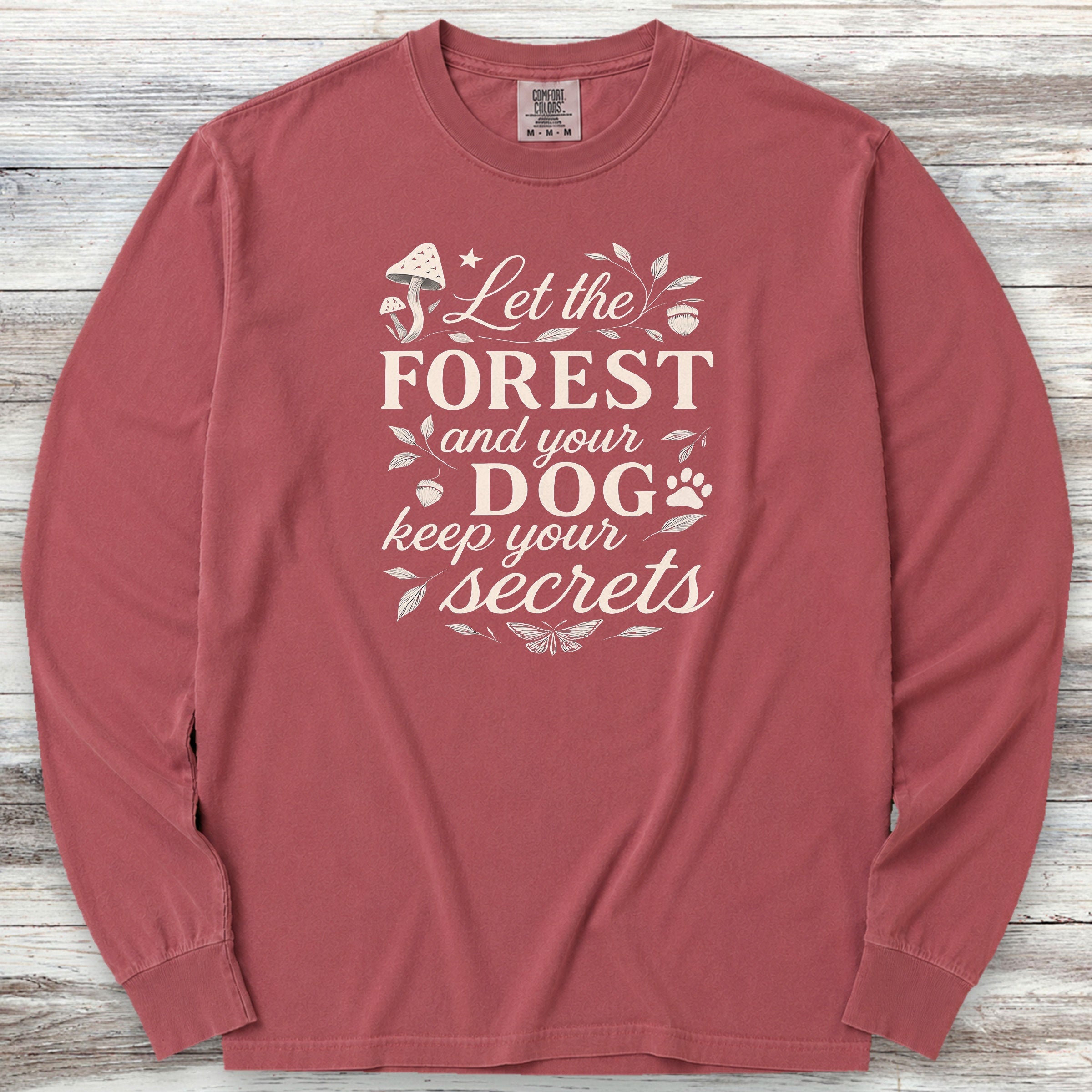 Secrets Long Sleeve Tee - Brick