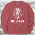 Dachshund Old School Long Sleeve Tee - Brick