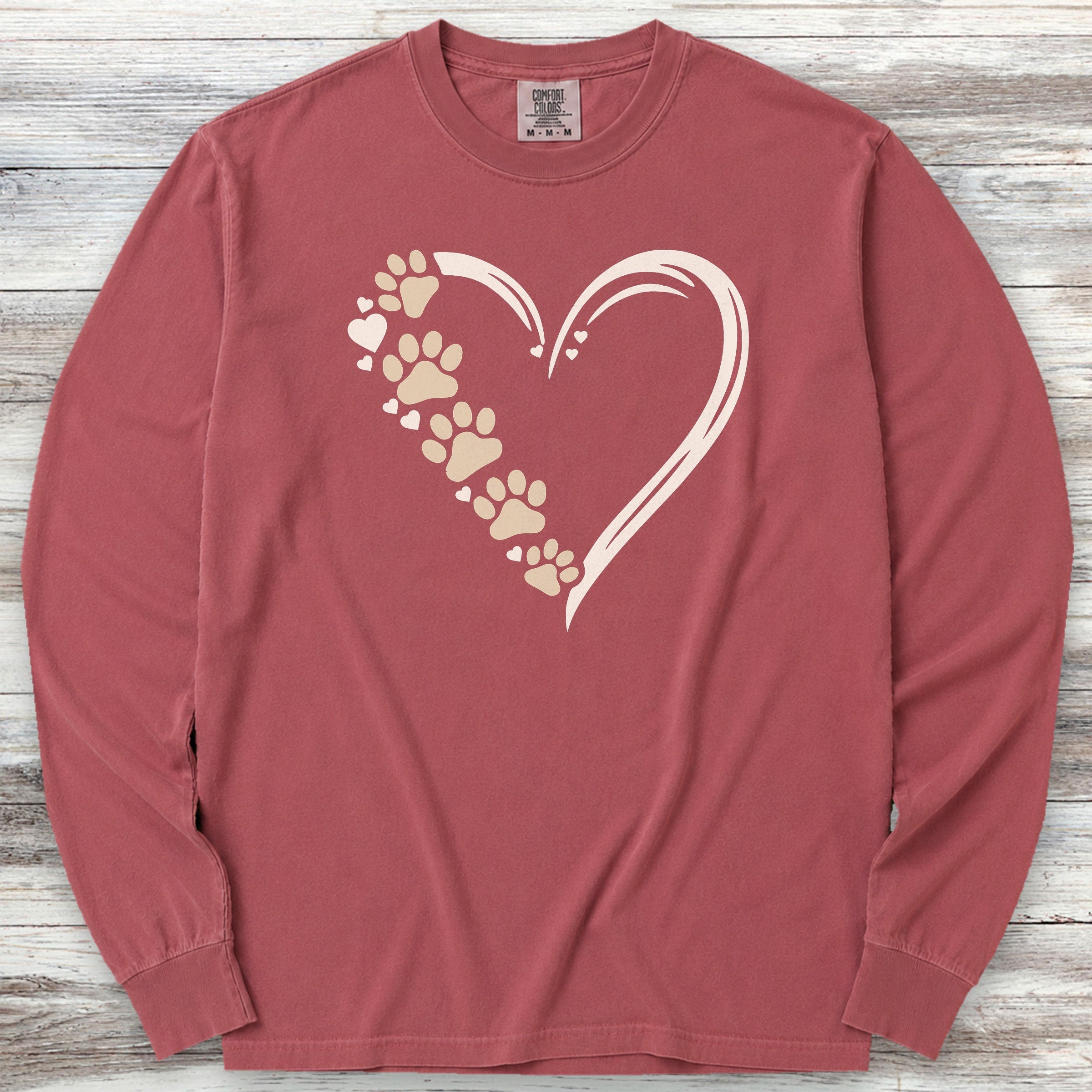 Loyal Heart Long Sleeve Tee - Brick