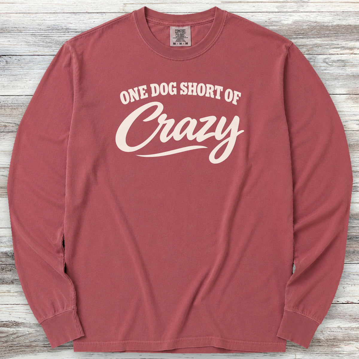 Short of Crazy Long Sleeve Tee - Brick