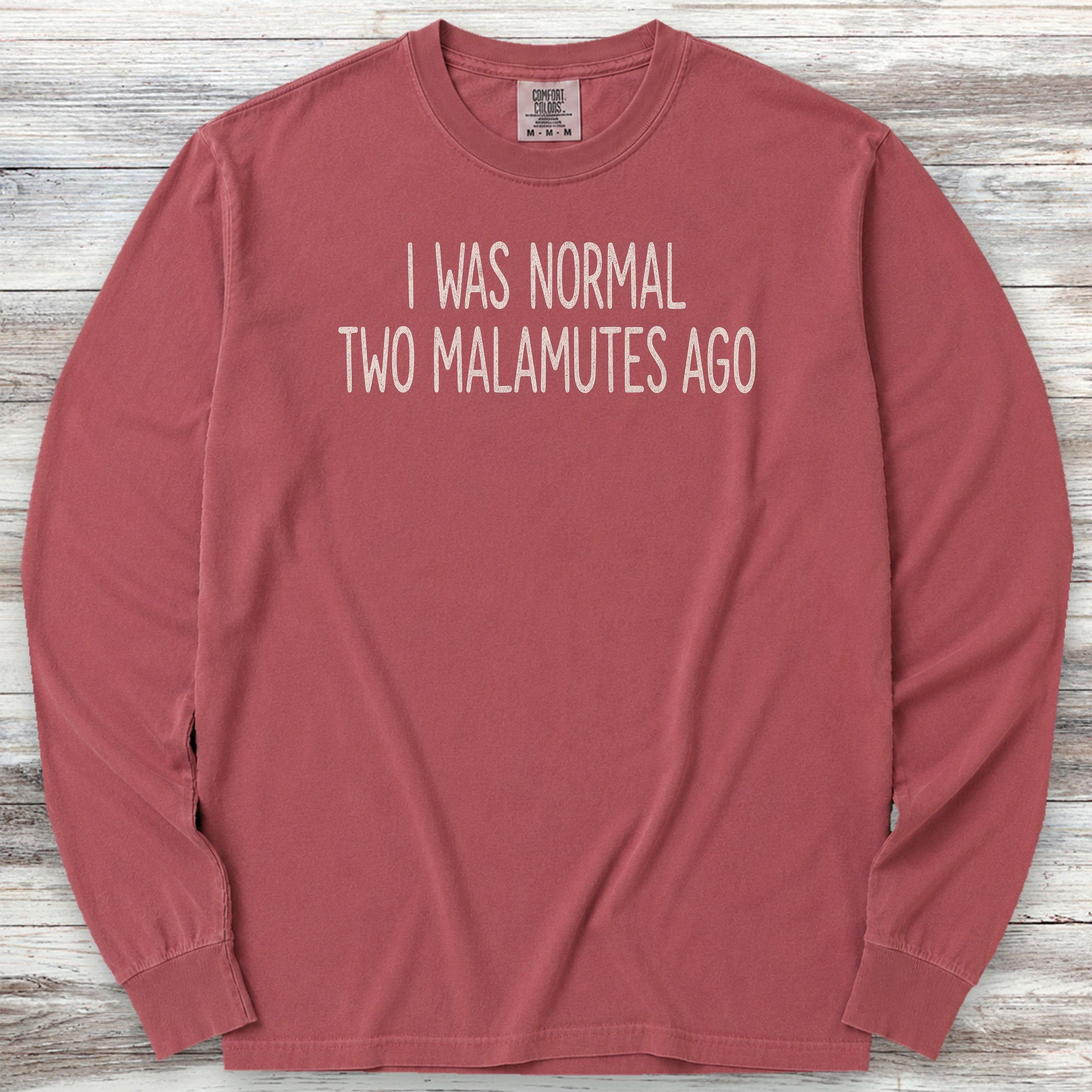 Malamute Normal Long Sleeve Tee - Brick