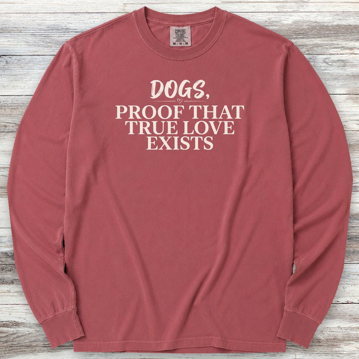 True Love Long Sleeve Tee - Brick