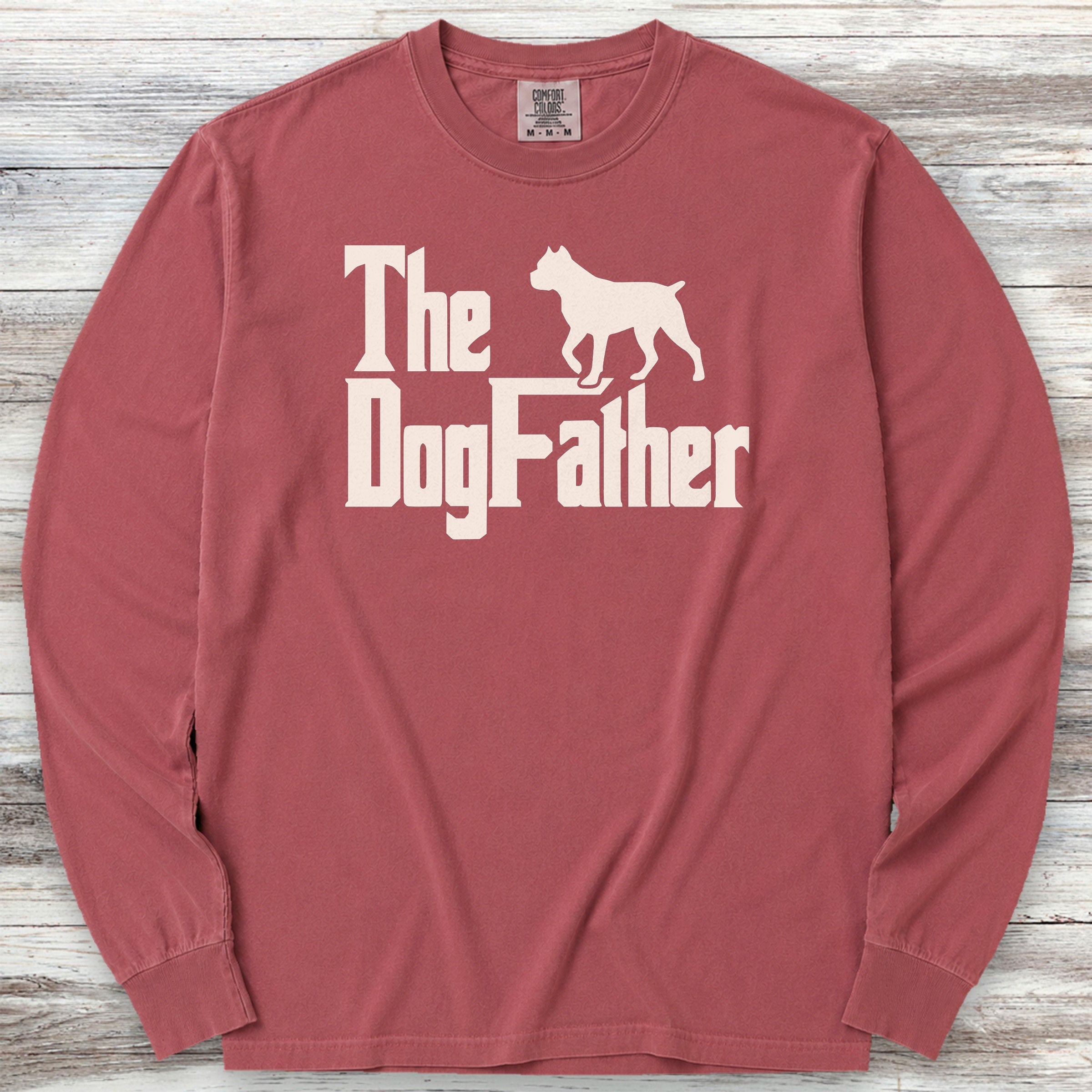 Cane Corso Dog Father Long Sleeve Tee - Brick