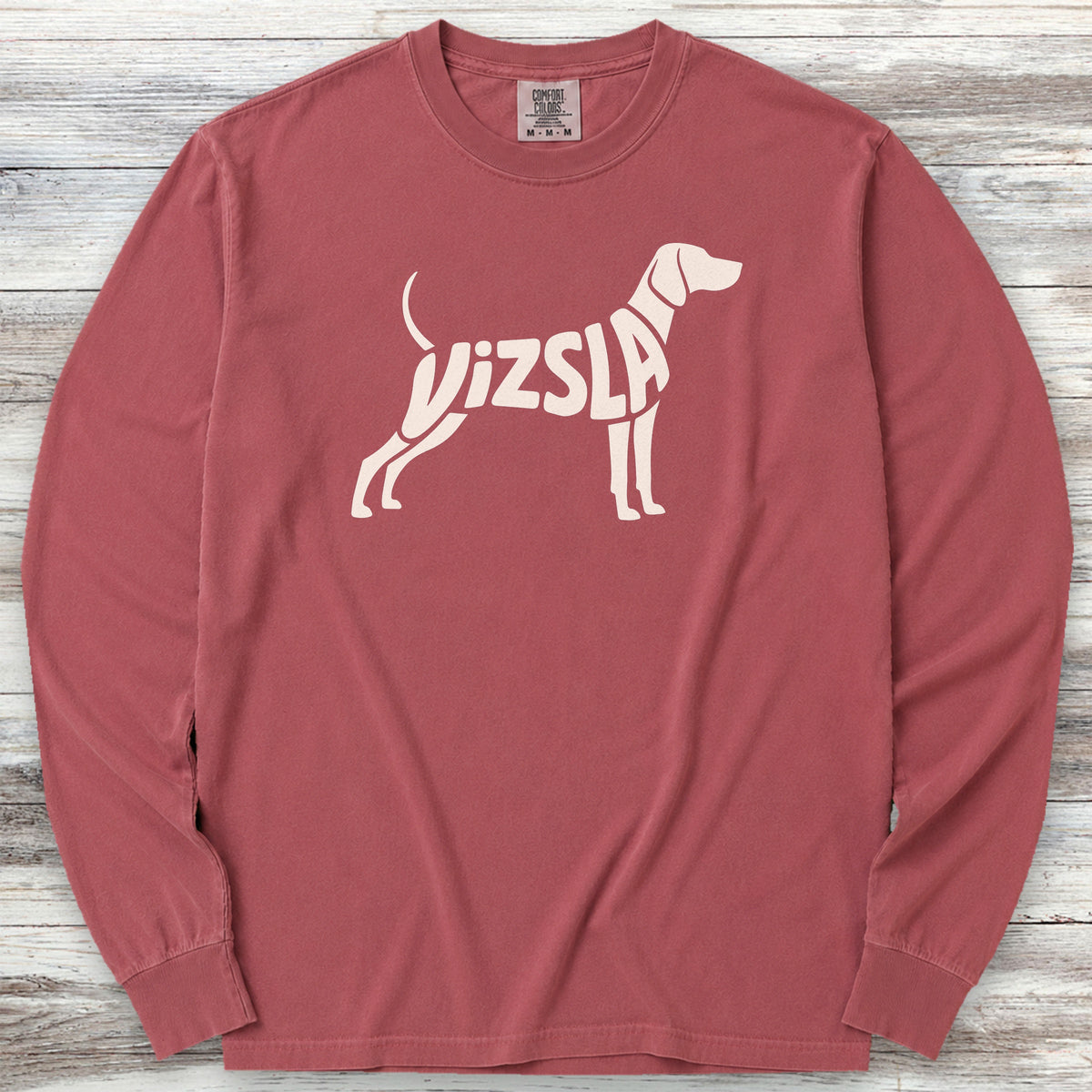 Vizsla Long Sleeve Tee - Brick